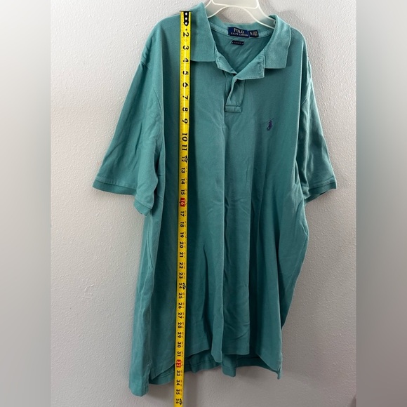 Polo Ralph Lauren Men Green Polo Short Sleeve‎ Shirt Classic Fit size XL - Picture 8 of 10